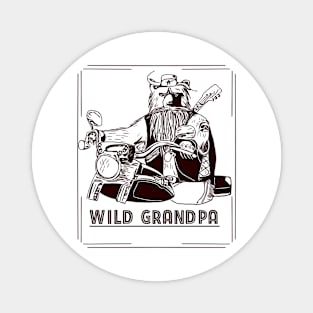 Wild grandpa gift Magnet